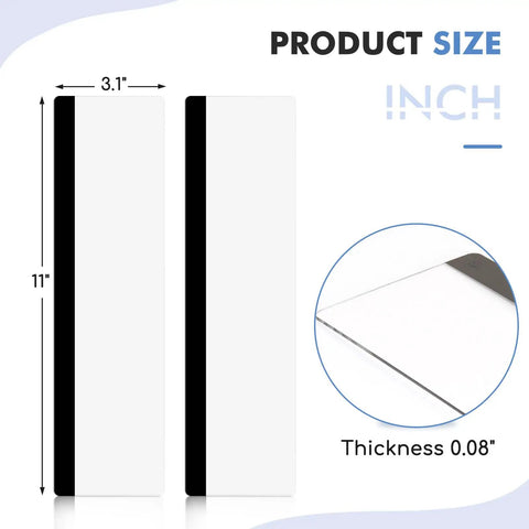 Monitor Memo Boards 2 Pack Transparent Acrylic Side Panels For Computers 11 X 3.1 Inches thickness diagram