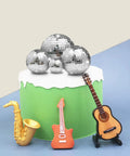 11 Piece Disco Ball Cake Decorations Set With Mirror Ball Toppers For Cakes And Party Tables Includes 4 Sizes 8cm 6cm 4cm And 2cm
