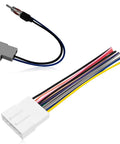 Plug N Play Radio Wiring Harness Kit With Antenna Adapter And Steering Wheel Control Wire For Aftermarket Car Stereo Install