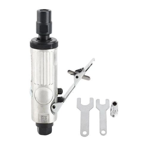 High Speed Pneumatic Die Grinder For Metalworking And Polishing Pro Shop Ready Air Powered Grinding Machine with metal housing and wrenches.