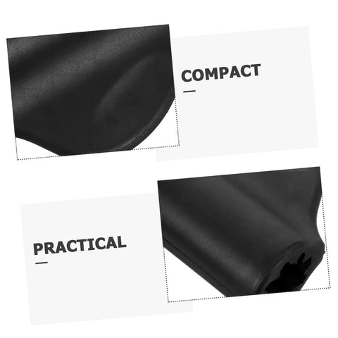 Close-up of black steam wand heat shield sleeve for espresso machines, showing compact and practical design features.