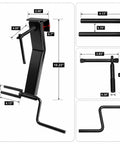Heavy Duty Cargo Tie Down Strap Winder for Roll Up Flatbed Winch Straps Up To 4 Inches, Black Powder Coated Steel Hand Winder Tool For Trailers, Trucks, Vans, Warehouses And Docks, Built To Last And Easy Roll with dimensions