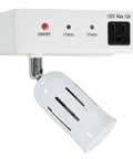 Cabinet Light And Power Kit With 3 Prong Outlet And LED Spotlight Auto Off Timer White Slick And Practical For Ironing Board