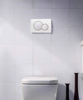 Dual Flush Actuator Plate For Concealed Cisterns Alpine White Wall Mount Toilet Flush Plate Easy Install With Dual Buttons UP Series