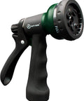 Durable ABS Garden Hose Nozzle With Seven Adjustable Sprays For Easy Watering Of Plants Lawns And Gardens Including Jet Shower Mist Cone Soaker Flat And Center Patterns Plus Slip Resistant Grip And Ergonomic Twist Dial
