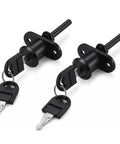 2 Pack Heavy Duty 3 Way Linkage File Cabinet Locks With Keys For Office Desk Storage, black zinc-alloy locks with keys