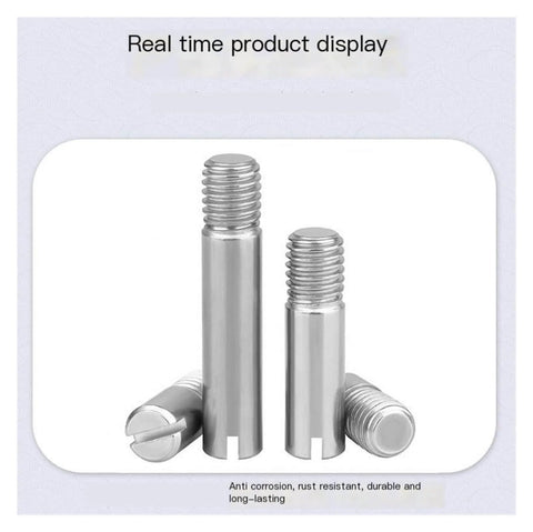 Ten Pack M6 M8 M10 304 Stainless Steel Solid Dowel Pins With Slotted Head For Easy Installation And Precise Alignment 20mm Length Great For Positioning Roll Shafts