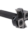 Professional Surfacing Bit With Solid Carbide Construction Built For Smooth Spoilboard Finishing In Woodworking Shops And Heavy Duty Router Projects That Keep Your Workshop Running Hot, 1/2 inch shank, four-blade design.