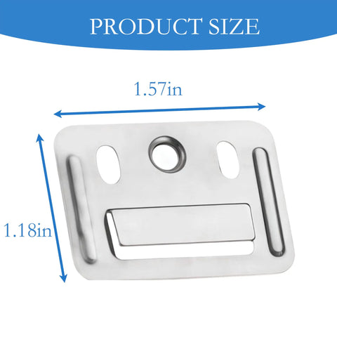 Stainless Steel Wall Panel Clips 100 Pack Drywall Repair Hangers Rust Resistant Interlocking Buckle Design Low Profile Snap Set Built Tough With Zero Compromise Straight Up Best For Drywall Patch Jobs 1.57 x 1.18 in size