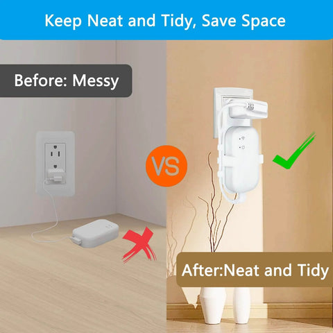 Adhesive Doorbell Mounting Kit With Pin For Blink Video Doorbell And Outlet Wall Mount For Sync Module Core, tidy wall setup