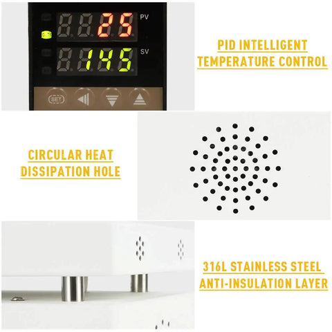 PID intelligent temperature control and circular heat dissipation of Manual Cellophane Wrapping Machine For BOPP Film Overwrapping