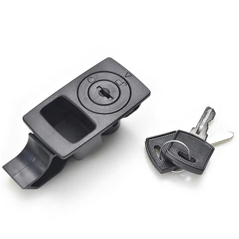 Black Color Door Locking Cabinet Drawer Retractable Spring Loaded Panel Latch Lock For Secure Storage Cabinets And Drawers