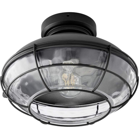 Windmill LED Fan Light Kit Noir Bronze Dark Finish for Restoration Ceiling Fans, Damp Rated, 7 Inch Height and 12.75 Inch Width