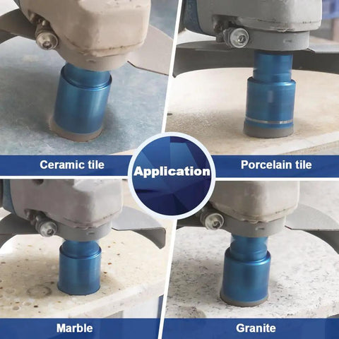Heavy Duty 32mm Diamond Core Drill Bit For Porcelain Tile Ceramic Marble Granite Dry Drilling Vacuum Brazed Diamond Hole Saw