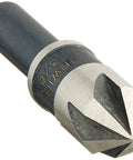 Heavy Duty 3/8 Inch Countersink Drill Bit With 82 Degree Black Oxide Coating for precise cutting in metal and wood projects.