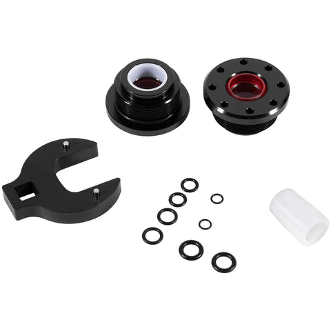 Hydraulic Steering Cylinder Seal Kit With Pin Wrench For Seastar Front Mount Marine Steering Systems HC5340 HC5341 HC5348 HC5358 HC5445 HC6750 HC6755 Beefy Repair Kit featuring components and pin wrench