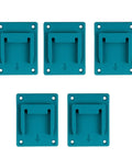 Space Saving Wall Mounted Power Tool Rack For Cordless Drills And Impact Drivers Secure Garage Workshop Wall Mount Holder For 14V 18V Tools Fits Wall Ceiling Or Mobile Workstations set of blue brackets