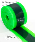 Three Rolls Bike Tire Liner Pro Grade TPU Protection Inner Tube Saver, green roll, 2300x38mm for 12-29 inch wheels, close-up view