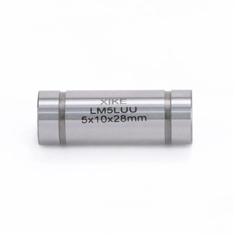 Plug And Play Hella Smooth LM5LUU Sealed Lengthened Linear Ball Bearing Pair For CNC Rigs And 3D Printers, 5x10x28mm chrome steel