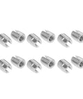 Self Tapping Slotted Screw Insert Kit For Preventing Loosening, 20 Pieces M8 X 15mm Threaded Inserts For Industrial Use, 20 SUS303 inserts