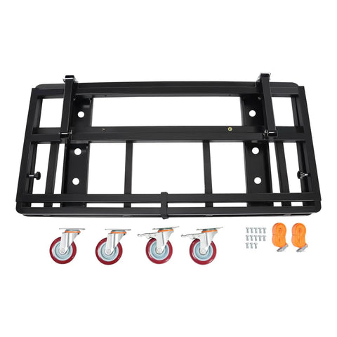 Heavy Duty Folding Drywall Cart 2200 Pounds Capacity Steel Frame With Swivel Rubber Wheels Adjustable Tilt Handle Job Site Badass For Moving Panels And Plywood No Stress Loading