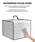 Heavy Duty Waterproof Anti Static Nylon Dust Cover For 3D Printers, Universal Protective Case In Silver, hand wiping surface