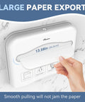 Wall Mounted Toilet Seat Cover Dispenser With No Drill Installation Half Fold Holder for public restrooms and offices