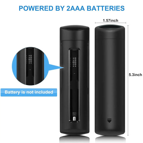 Voice Remote For Fire TV Stick And Cube And Insignia Smart TVs With Voice Control Compatible With Lite 2nd Gen 3rd Gen 4K Max Pioneer And Hisense Sets Easy Pairing No Fuss Setup For Smooth Streaming back view showing battery compartment