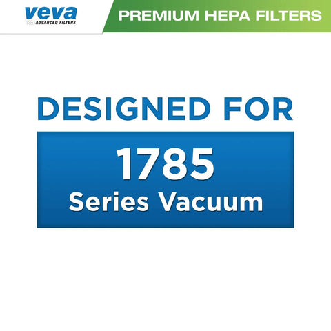 Allergen Fighting Vacuum Filter Set For Bissell Crosswave 1866 And 1785 Series With 3 Multi Surface Brush Rolls And 3 HEPA Filters Part Numbers 1608684 And 1608683 For Pet Dander Dust Pollen Microbes image text showing "Designed for 1785 Series Vacuum"