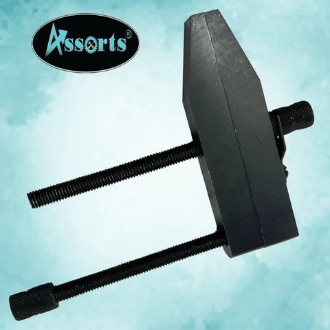 Heavy Duty 6 Inch Toolmaker Parallel Clamp With A Killer Grip And Slick Threaded Handles For Precision Work Holding and secure lock, showing epoxy black finish and threaded handles.