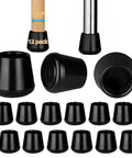 Top Shelf Non Slip Rubber Chair Leg Tips Caps Kick Ass On Floors Heavy Duty Stool Protector Covers For Wood Tables And Chairs Set Of Twelve In Matte Black. 12 pack rubber caps with 7/8 inch inner diameter.