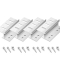 Mounting brackets and screws for 10BB 150W 12V Monocrystalline Solar Panel Kit With 15A MPPT Controller for off grid use.
