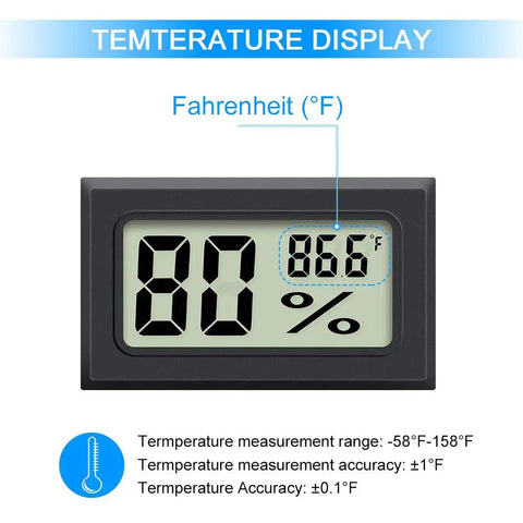 2 Pack Digital Hygrometer Thermometer Humidity Gauge For Indoor Temperature And Humidity Monitoring, Easy To Read Display