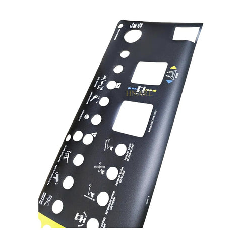 Straight Up Quality Platform Control Panel Decal For Genie Boom Lift Z45 Models 52631GT black heavy duty sticker with clear markings.