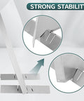 Stainless Steel Fireplace Heat Deflector With Adjustable Feet For Wood Burning Fireplaces, Easy Install Back Panel Backplate, 16 Gauge Durability
