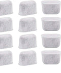 12 Pack Charcoal Coffee Maker Filters Replacement For Coffee Makers Improve Flavor And Longevity With Coconut Shell Carbon Block