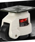 4X Heavy Duty Leveling Casters With Swivel Plate GD-80F Universal Workbench Wheels Adjustable Feet 500kg Load Capacity Per Wheel Built for Industrial Equipment and Heavy Duty Shop Benches, black nylon wheel and aluminum body