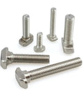 Nickel Plated Steel Hammer Head T Bolts M5 To M10 For 20 30 40 45 Aluminum Profile Connectors in various lengths and sizes.