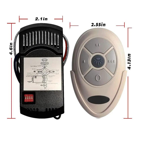 Universal Ceiling Fan Remote Control And Receiver Kit Replacement For Harbor Breeze Hampton Bay Hunter KUJCE9603 FAN 35T Kit