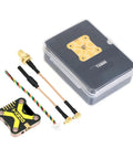 TX800 5.8G VTX Transmitter With 48 Channel PitMode, components including PCB, cables, and connectors, lightweight 28mm PCB