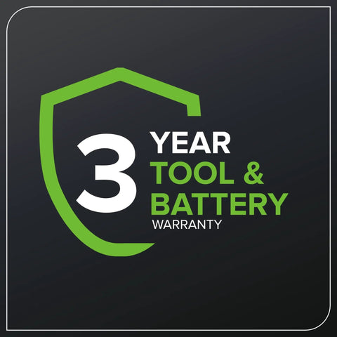 3 year warranty badge for Versatile 40V Cordless String Trimmer And Edger With 13 Inch Cutting Deck, Snappy Mode Swap