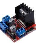 L298N Motor Drive Controller Board Module Dual H Bridge For Arduino Projects with heatsink and connection terminals