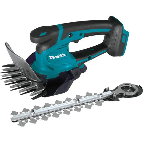 18V LXT Cordless Grass Shear With Hedge Trimmer Blade, Go-To Yard Tool, showing 2-in-1 quick blade change design