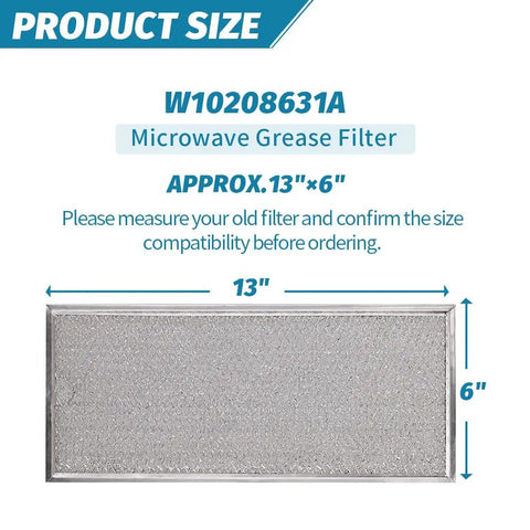 Replacement Microwave Grease Filter 13 X 6 Inches Aluminum Mesh 3 Pack Fits Most Ovens And Range Hoods Be A Breeze To Install