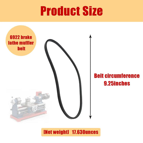 Brake Lathe Silencer 9.25 Inch Band Fit For Most Standard Lathes No Nonsense Noise Reduction