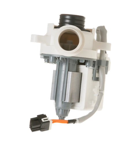 Washer Lid Lock Replacement WH01X27954 Keeps the Lid From Popping Open During Wash and Spin Cycles, white and black plastic lock