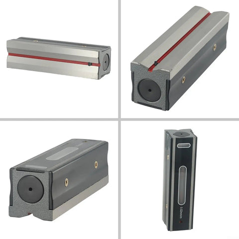 Micpointik for spirit Level, robust steel construction, compact size, ideal for precise alignment in workshops.