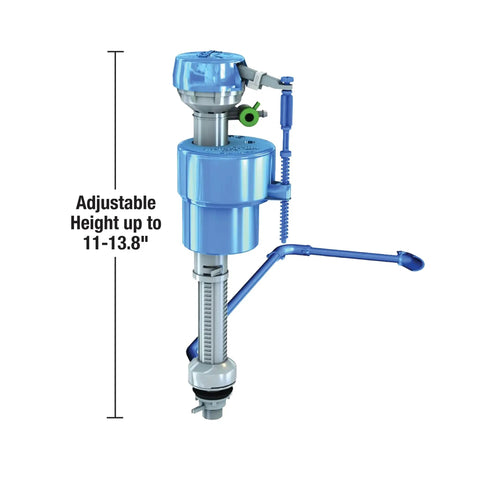 Water Saving Toilet Fill Valve Repair Kit With Built In Mini Valve And Leak Alert Adjustable Tank Refill Level Cleans Jets