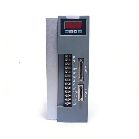 High Precision AC Servo Motor Kit 180ST M35020 With 2000 RPM 35 Nm Torque 7300 W Three Phase Permanent Magnet Closed Loop Encoder Feedback For CNC And Automation With AASD 75A Driver showing front view of driver unit with connectors and digital display