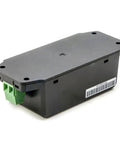 Workhorse 12 Volt 2.5 Amp 30 Watt Din Rail Power Supply in black housing with green terminal block connectors.